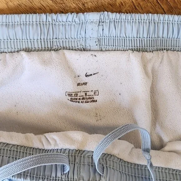 Women's Medium Nike Baby Blue with Blue Strip Side Shorts - Picture 8 of 10